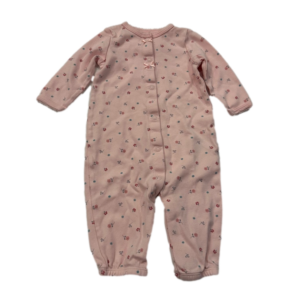 4/20$ Carter's Baby Pink Floral One Piece Romper/Sleeper size 3-6 months